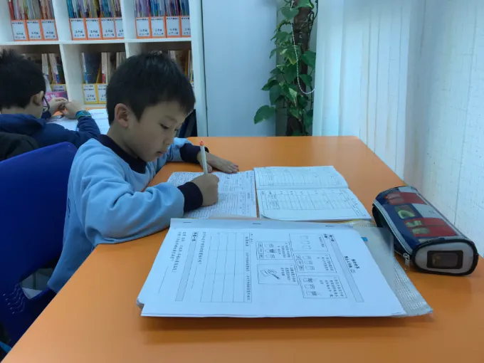 Students in class