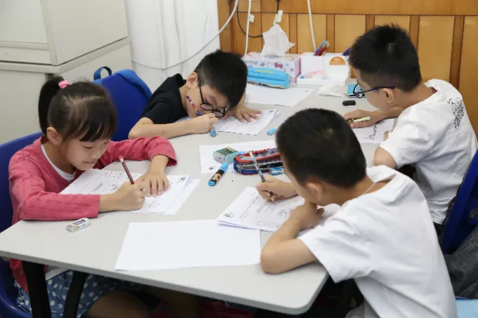 Students in class