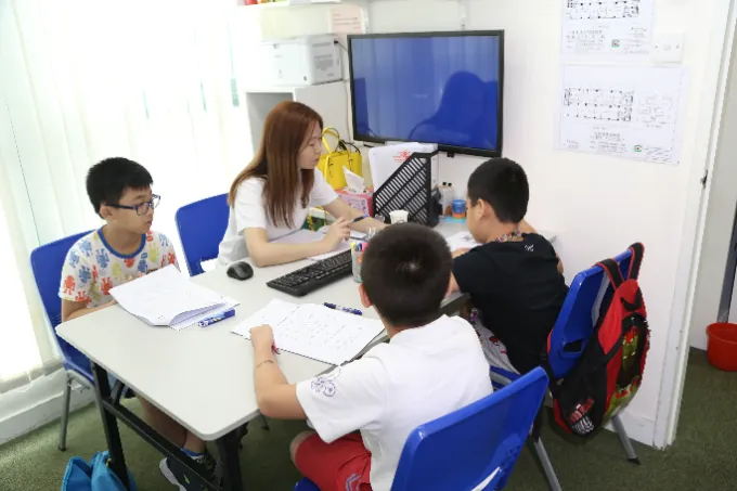 Students in class