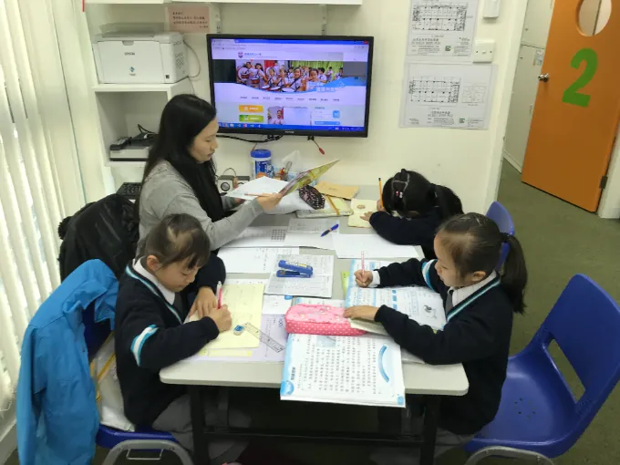 Students in class