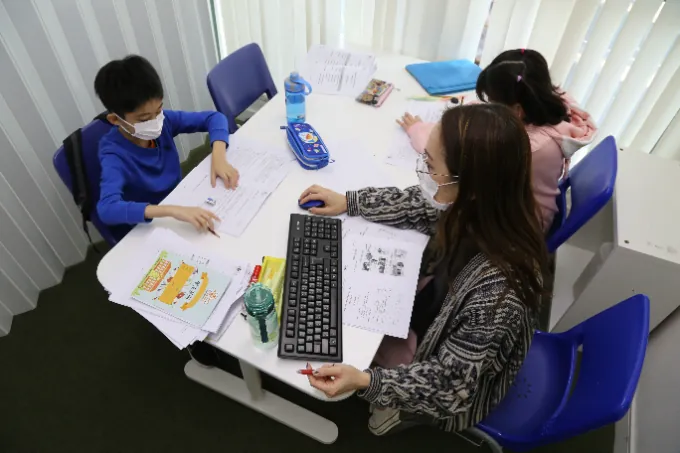 Students in class