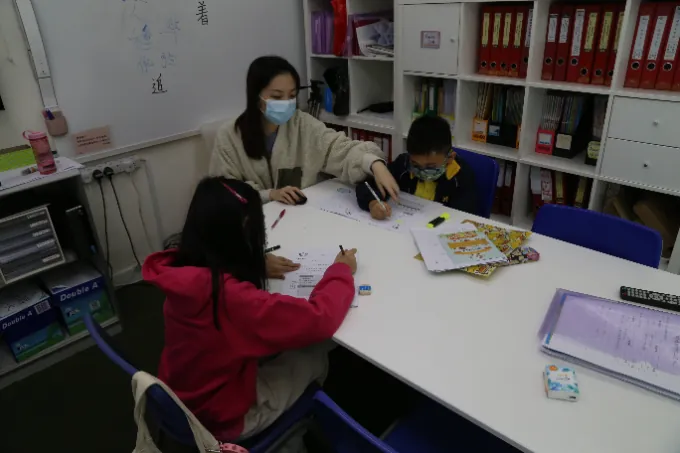 Students in class